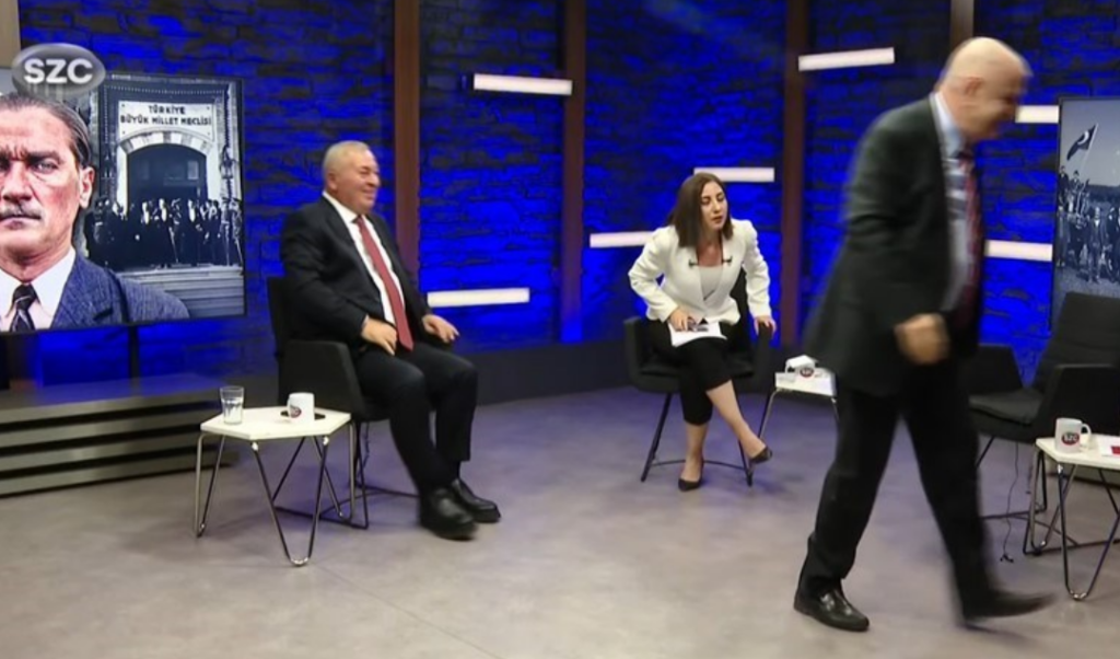 CHP’li vekilin yayına bağlanmasına sinirlenen Özdağ, programı terk etti! 