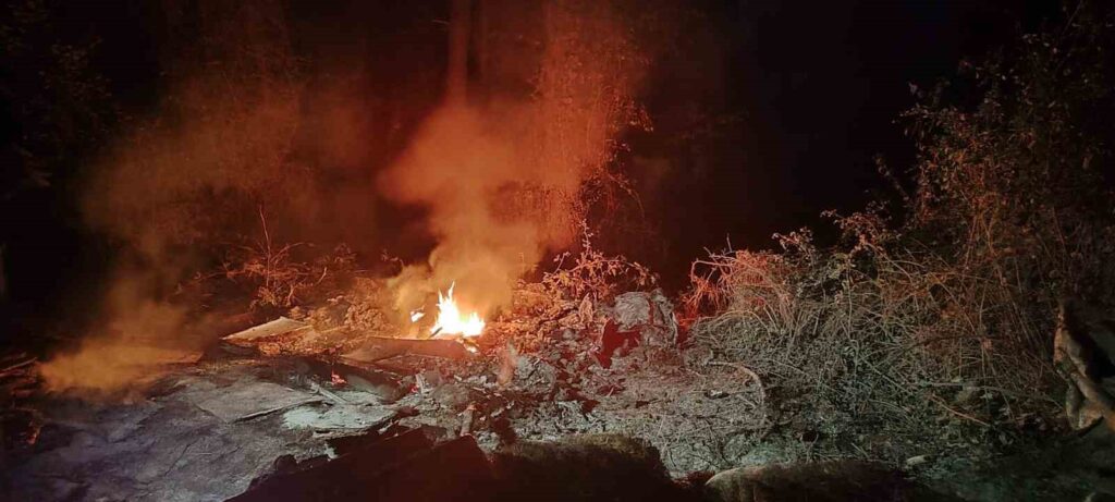 Sinop’ta ormanlık alanda yangın panik yarattı