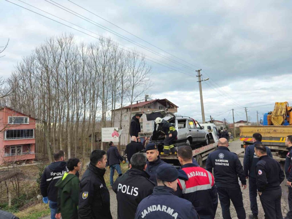 Otomobil Terme Çayı’na uçtu: 1 Kişi Hayatını Kaybetti