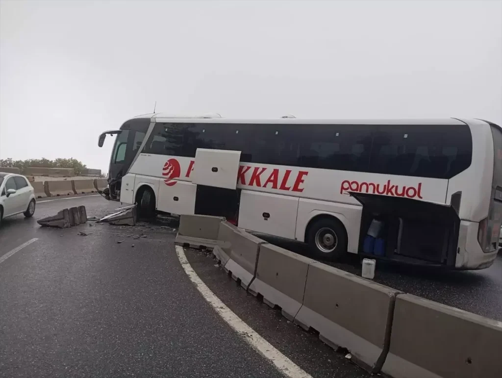 Muğla’da otobüs kazasında 5 kişi yaralandı