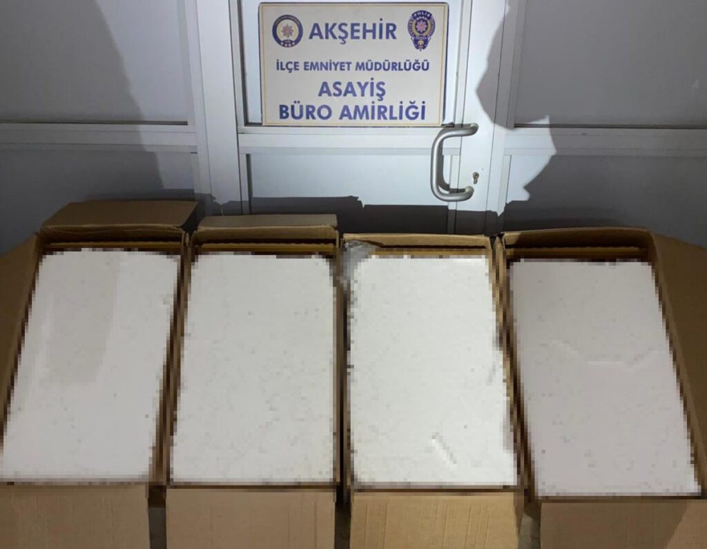 Akşehir’de 92 bin doldurulmuş sigara ele geçirildi!