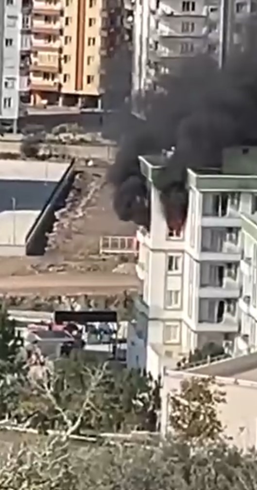 Antalya’da kız öğrenci yurdunda yangın paniği!