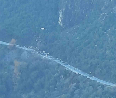 Köşk-Ödemiş karayolunda heyelan: Facianın eşiğinden dönüldü