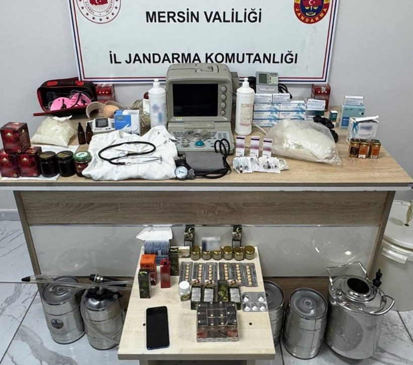 Mersin’de yetkisiz doktor ve eşine operasyon: 2 gözaltı