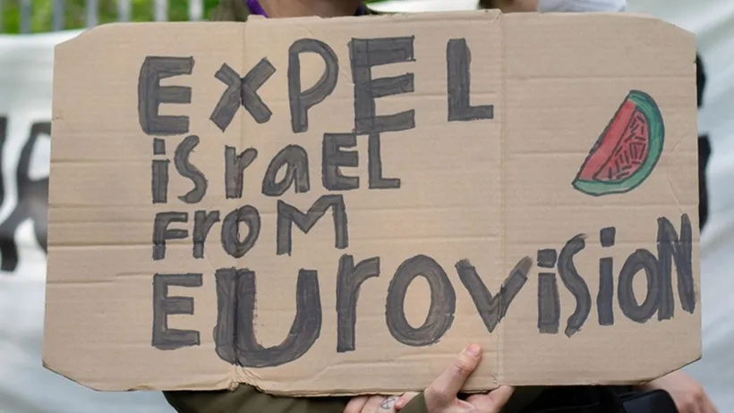 İsrail’e Eurovision protestosu 