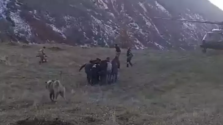 Domuz saldırısından kaçarken uçurumdan düştü, askeri helikopterle hastaneye sevk edildi!
