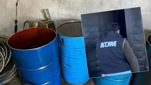 Adana’da depoya baskın: 550 litre kaçak akaryakıt ele geçirildi