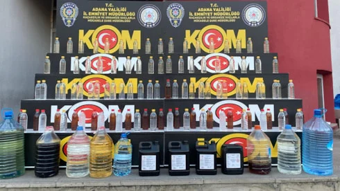 Adana’da sahte içki operasyonu