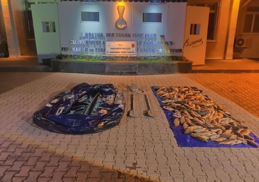 Ağ ile av yasağını ihlal eden şahıs jandarmaya yakalandı