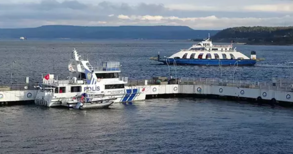 Feribot seferleri kötü hava nedeniyle iptal edildi