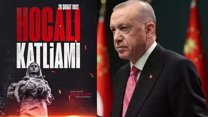 Cumhurbaşkanı Erdoğan’dan Hocalı Katliamı mesajı 