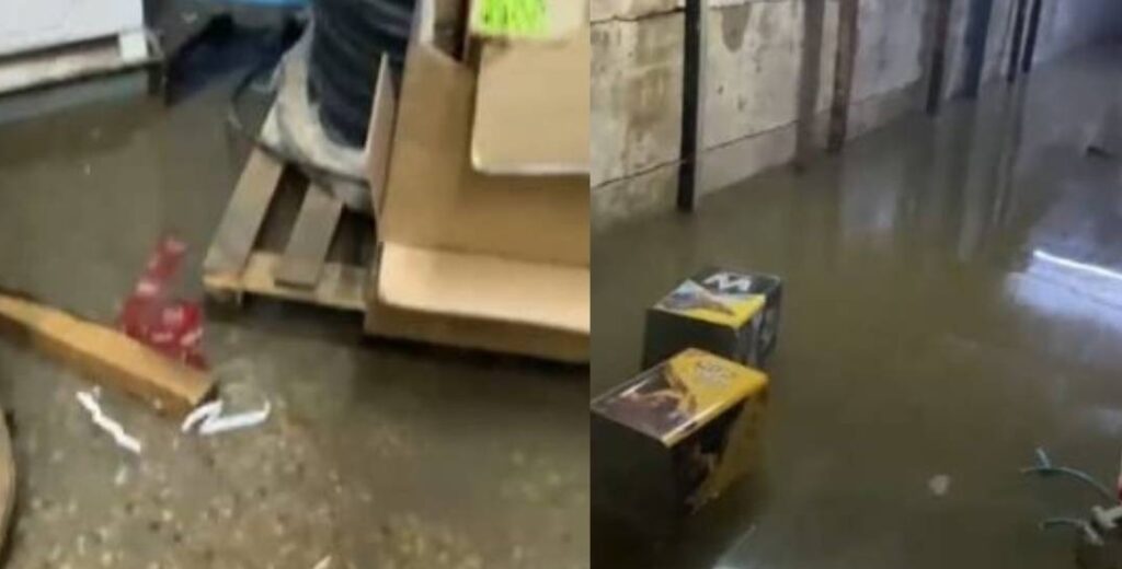 Sultangazi’de şiddetli yağışın ardından iş yerine su bastı: Çok sayıda malzeme zarar gördü