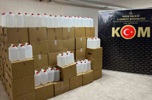 Niğde’de kaçak alkol operasyonu
