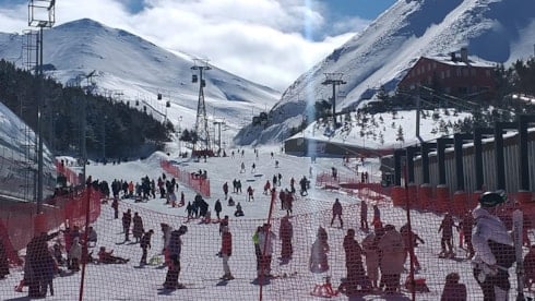 Palandöken Dağı’nda çığ düştü