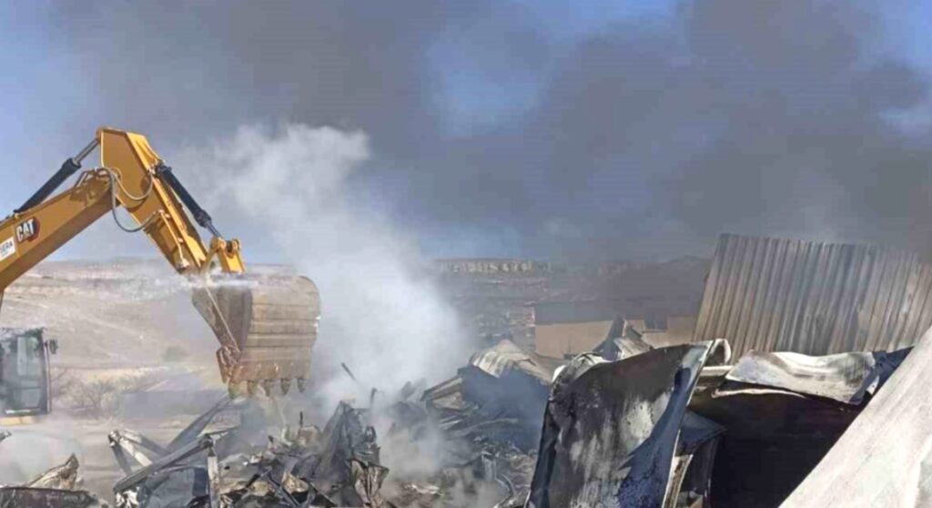 Darende’de konteynerde yangın: Konteynerler kullanılmaz hale geldi