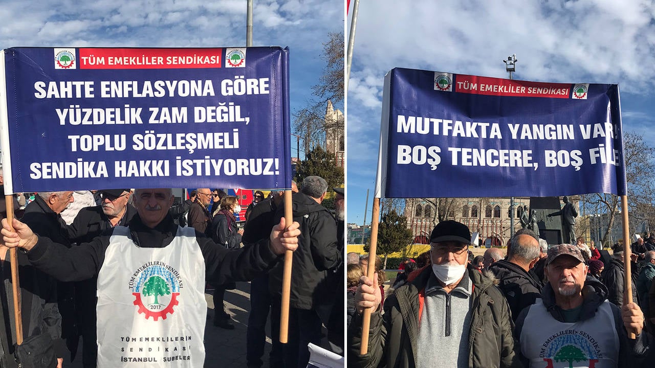Emekliler 46 noktada sokağa çıkıyor: “Geçinemiyoruz”