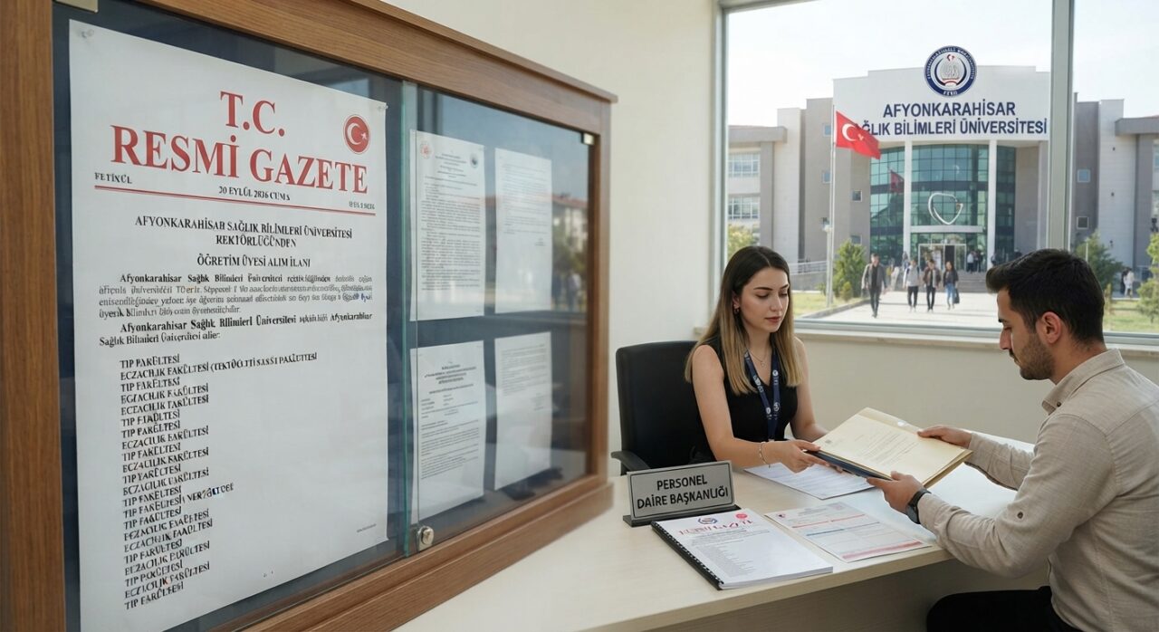 Afyonkarahisar Sağlık Bilimleri Üniversitesi (AFSÜ) Öğretim Üyesi Alım İlanı Yayımlandı: Son Tarih 2 Ekim