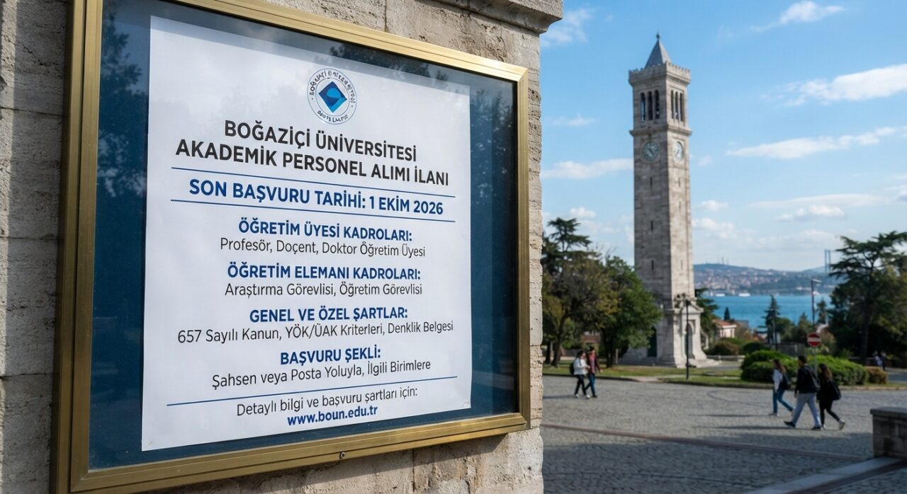 Boğaziçi Üniversitesi Öğretim Elemanı Alım İlanı Yayımlandı: Son Tarih 1 Ekim